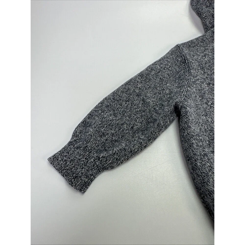 Baby Gap 6-12 Month Zip Blue Hoodie Sweatshirt Bear Logo Pockets 100% Cotton